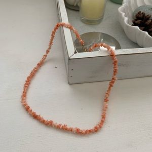 Coral Puka Shell Necklace